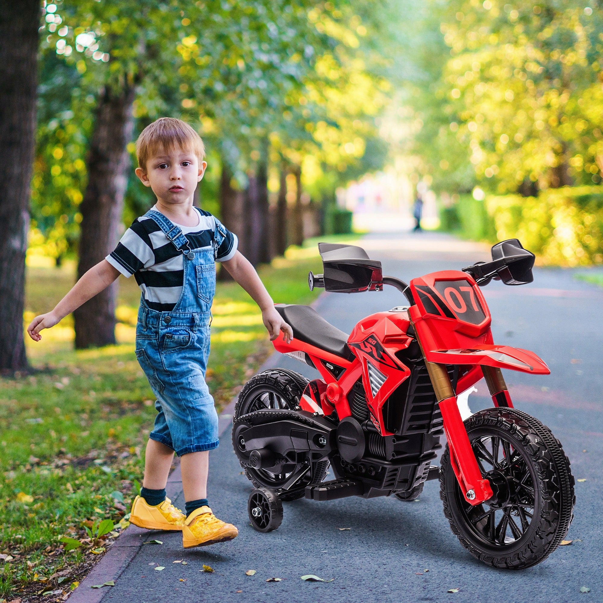 AIYAPLAY Children's electric motorcycle 6V, 3 km/h, 3-8 years old, red Packaging status original