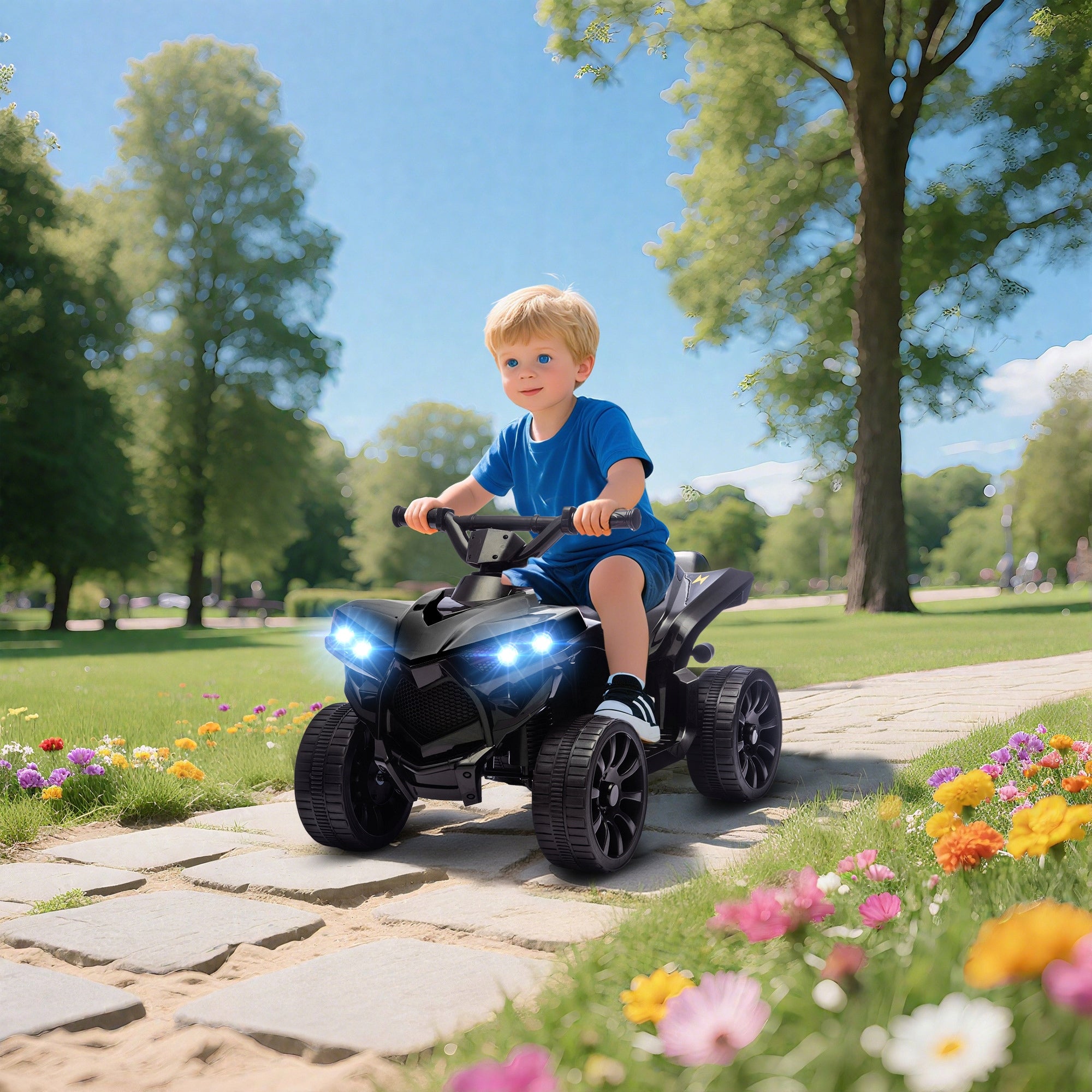 AIYAPLAY Quad Electric for Children 6V with Forward and Reverse Driving Function Packaging status original