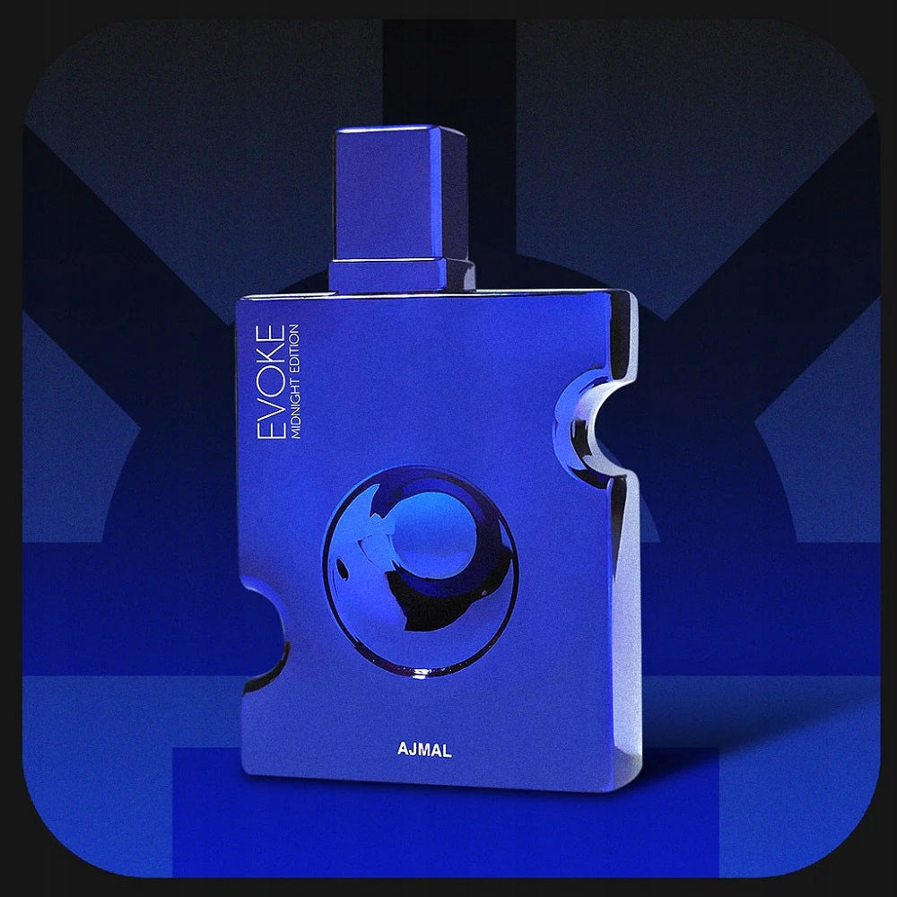 AJMAL Evoke Midnight Edition Perfumed Water for Men Perfume EDP 90ml Brand Ajmal
