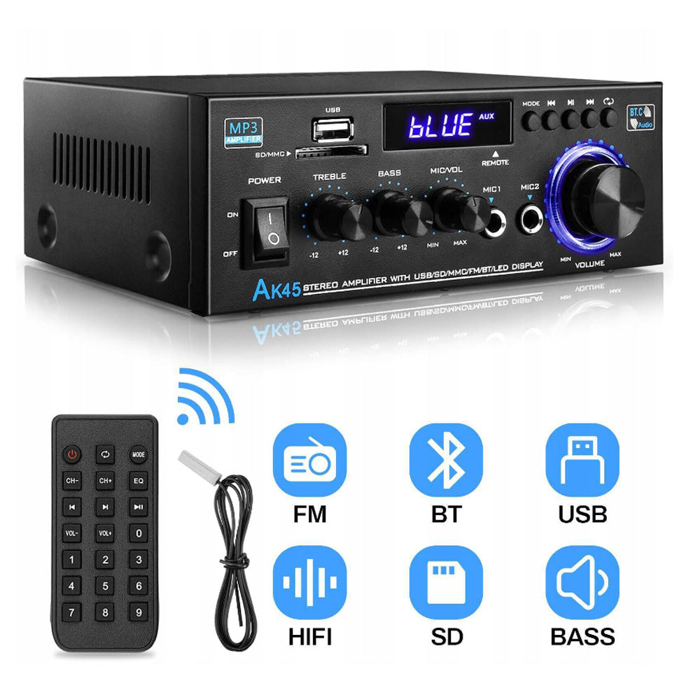 AK45 AUDIO AMPLIFIER, STEREO RECEIVER, HOME THEATER AUDIO AMPLIFIER Model Wzmacniacz audio