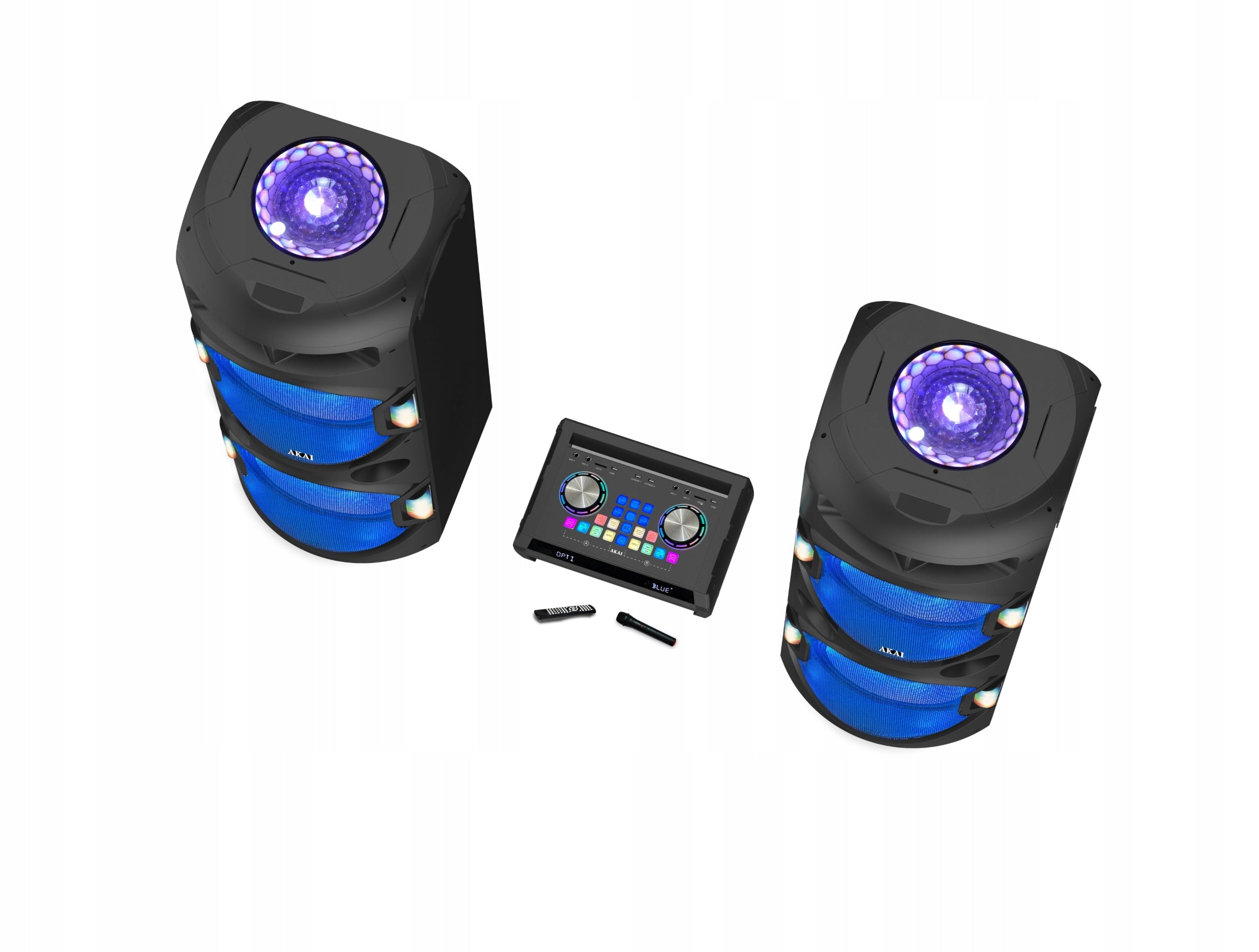 AKAI Y5 Amplifier Sound System 480W RMS 4×15" Bluetooth Karaoke Brand Akai