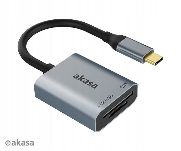 AKASA USB 3.2 Type-C Dual čtečka karet Product weight with unit packaging 0.2 kg