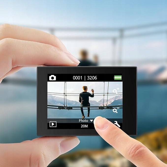 AKASO 4K WiFi Camera Card 128GB Waterproof 40m Touch Screen Wide Angle Packaging status original
