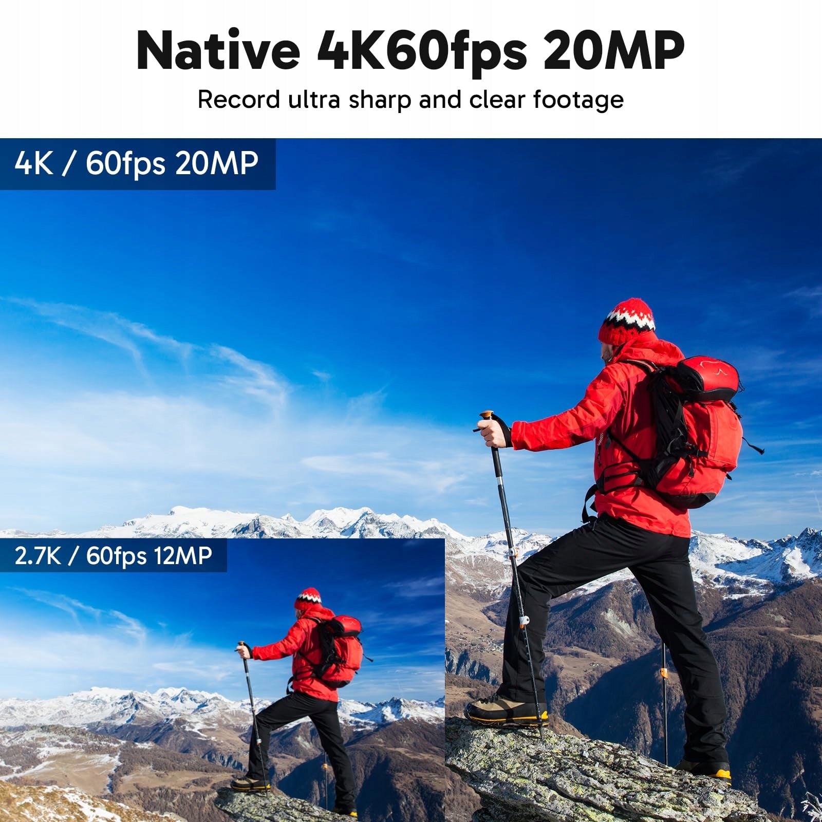 AKASO Sports Camera 4K 60FPS 40M Underwater 20MP WiFi Touch Screen Packaging status original