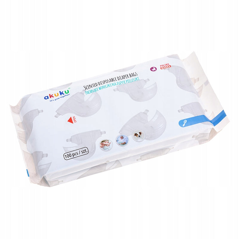 AKUKU Fragrant bags for used diapers 100 pcs. EAN (GTIN) 5907644000029