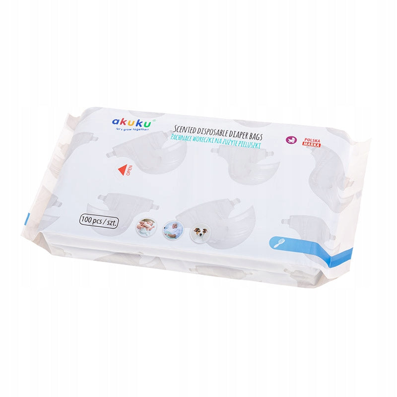 AKUKU Fragrant bags for used diapers 100 pcs. Manufacturer code A0002