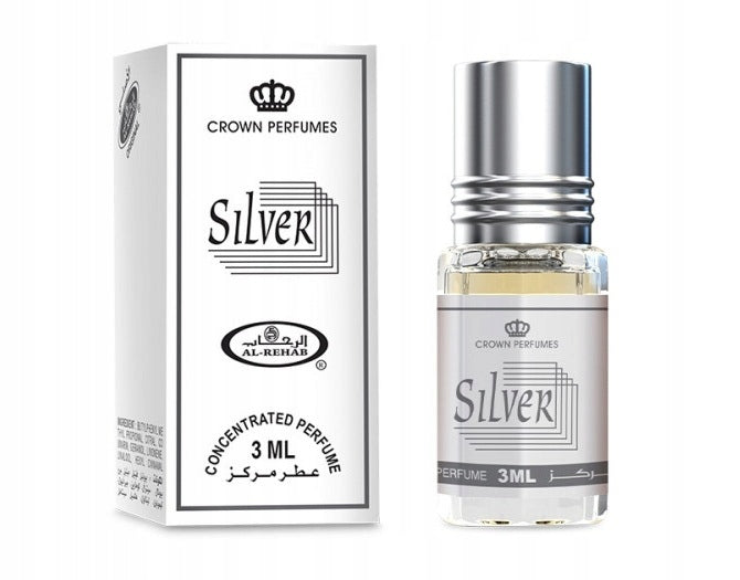 AL REHAB SILVER ARABIC PERFUME IN ROLL-ON OIL 3 ml OIL