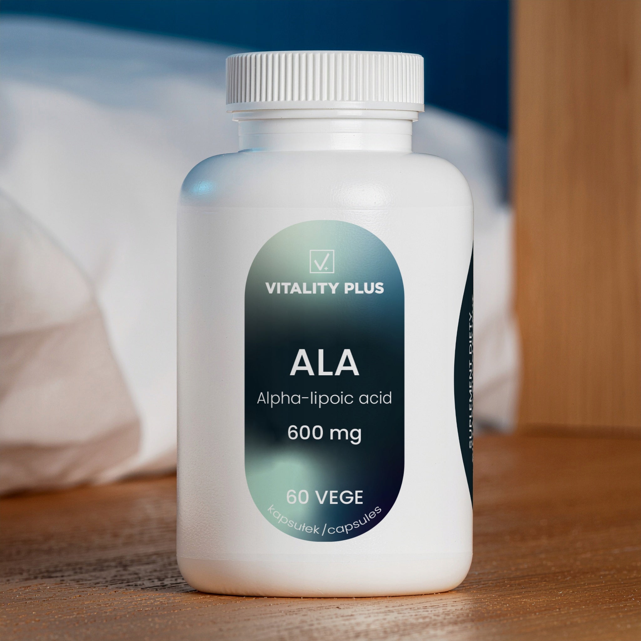 ALA Alpha Lipoic Acid 600mg 60 Capsules VEGE - Metabolism Energy Nerves Medical device no
