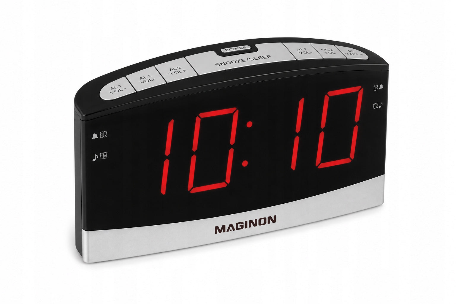 ALARM CLOCK LARGE CLOCK DIGITAL SCREEN RADIO FM DOUBLE ALARM LOUD Manufacturer code RADIOBUDZIK DUŻY EKRAN LED GŁOŚNY RW-185