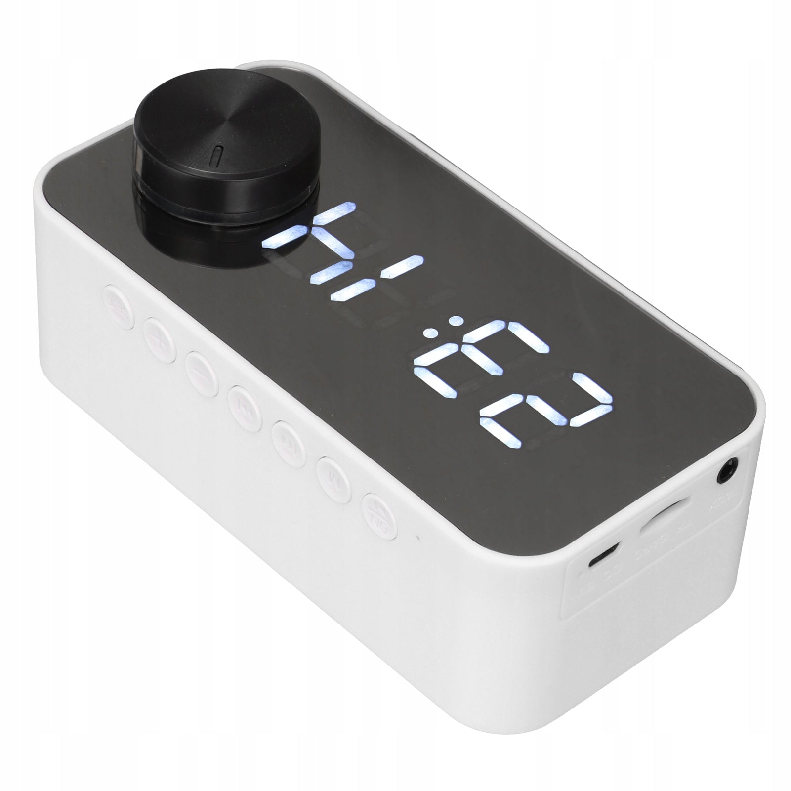 ALARM CLOCK RADIO CLOCK BLUETOOTH SPEAKER WHITE