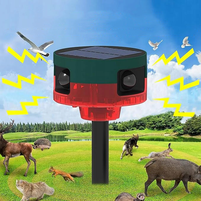 ALARM WITH OUTDOOR MOTION SENSOR, SOUND AND LIGHT SIREN, 129 DB Batteries included yes
