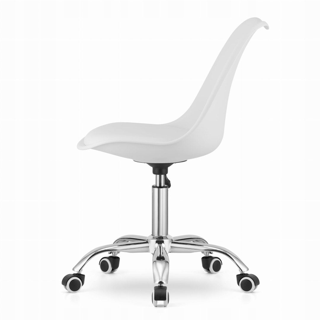 ALBA SWIVEL DESK CHAIR Swivel Chair - White Brand Oskar