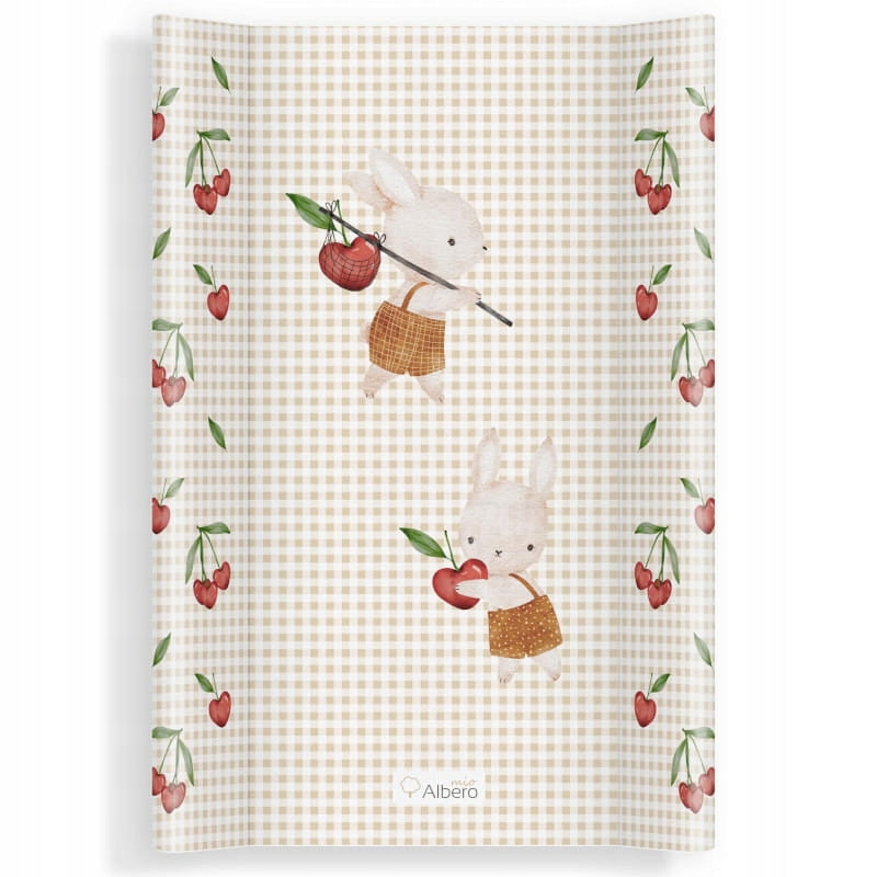 ALBERO MIO Hard padded changing table for cot Cherry Fun