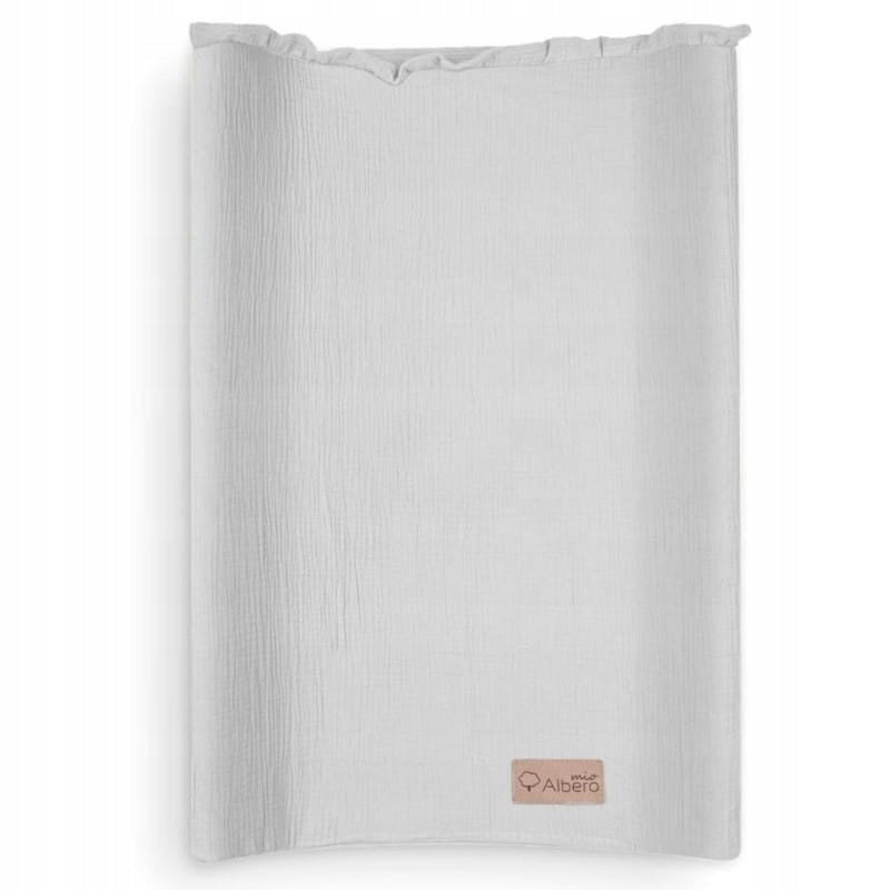 ALBERO MIO Muslin Changing Table Cover Cotton Color Grey Ash Brand Albero mio