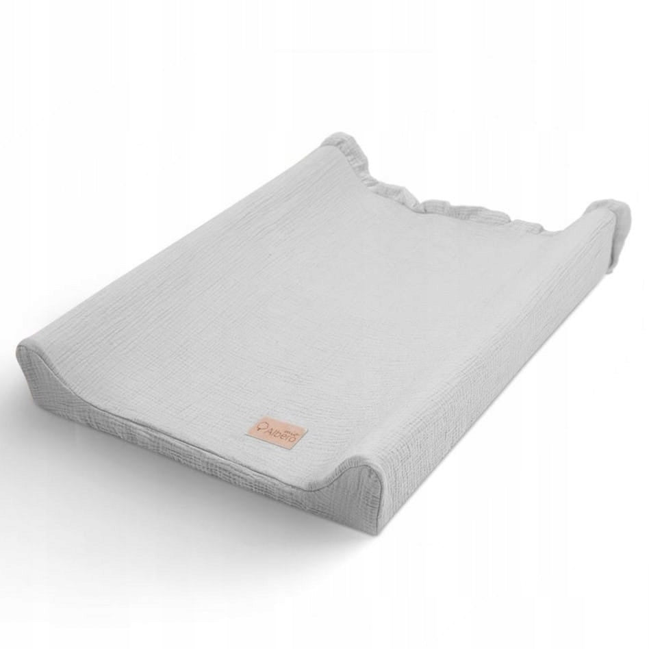 ALBERO MIO Muslin Changing Table Cover Cotton Color Grey Ash