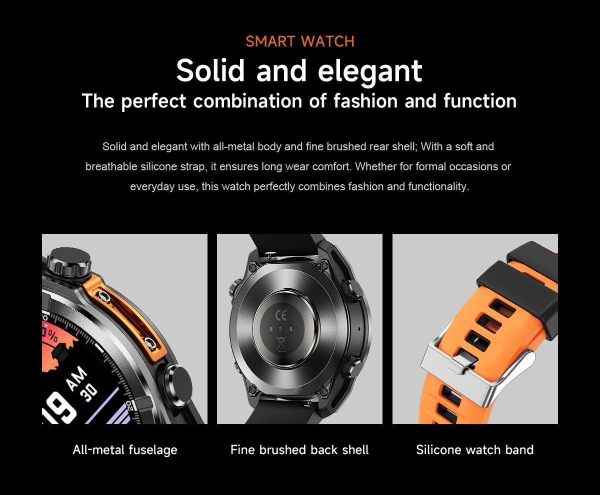 ALDUS nteligentné hodinky VD40 PRO Unisex-Oranžový silikagélový remienok Brand no brand