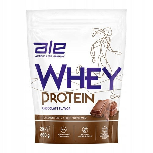 ALE Whey Protein Chocolate 600 g protein supplement muscles and energy