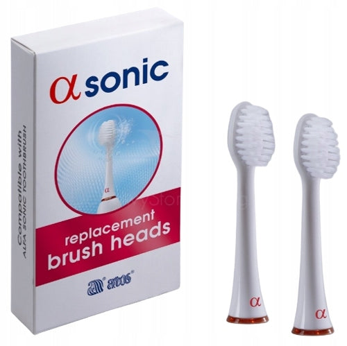 ALFA SONIC toothbrush tips 2 pieces white