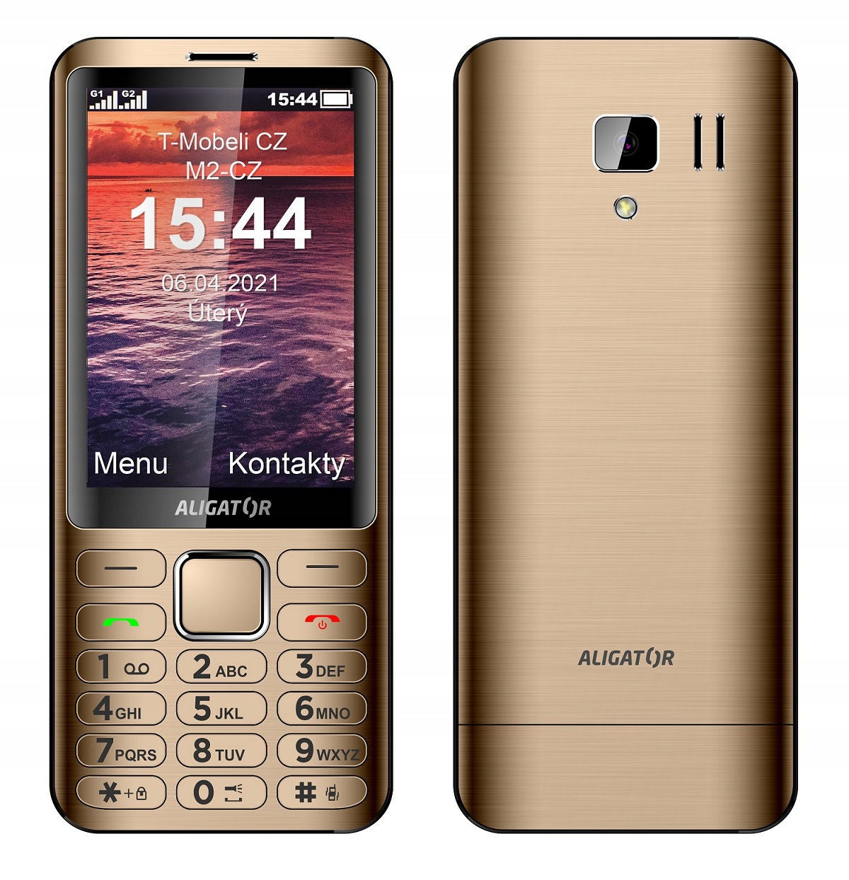 ALIGATOR D950 Dual sim zlatý Built-in memory 1 GB