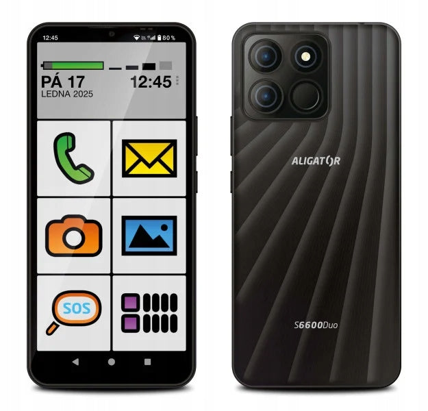 ALIGATOR S6600 Senior 4+64GB černý Brand Aligator