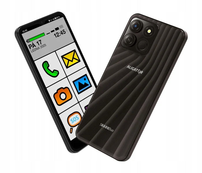 ALIGATOR S6600 Senior 4+64GB černý Built-in memory 64 GB
