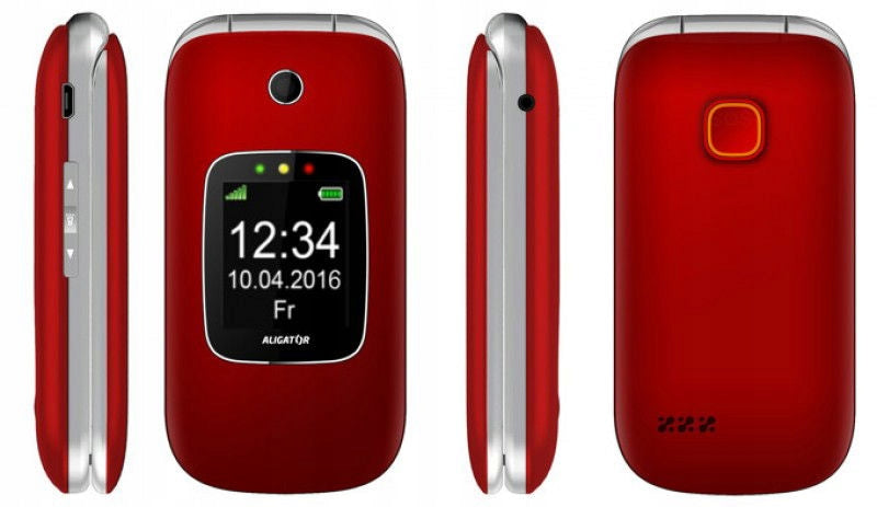 ALIGATOR V650 Senior červeno-stříbrný+st.nab Built-in memory other