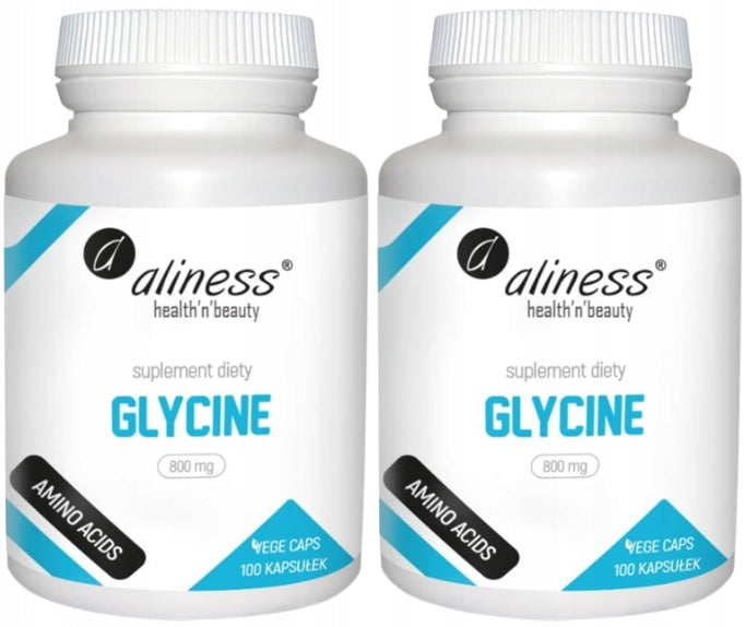 ALINESS Glycine 800 mg GLYCINE AMINO ACID MEMORY SLEEP 2x100 capsules