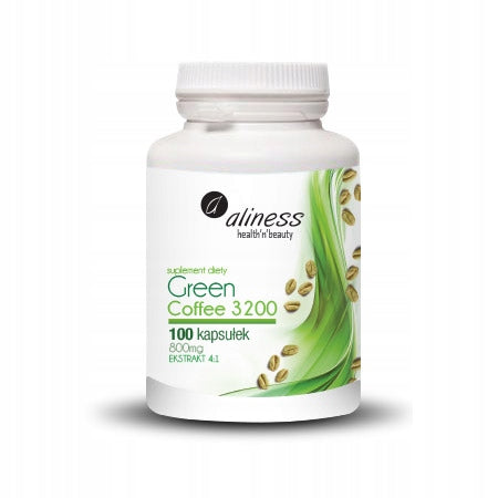 ALINESS Green Coffee 3200 GREEN COFFEE CHROMIUM Mental fitness Caffeine