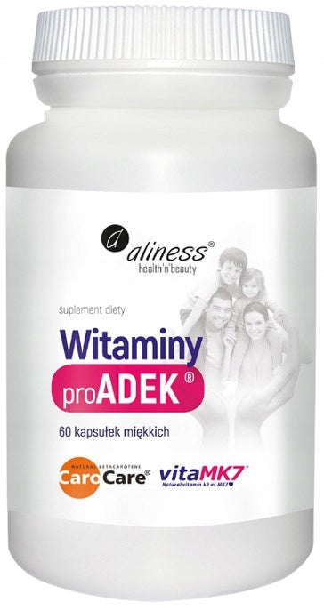 ALINESS Vitamins proADEK vitamin A D E K VISION RESISTANCE 2x60 capsules Brand Aliness