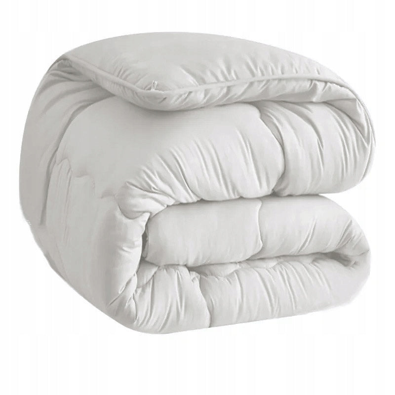 ALL-SEASON ANTI-ALLERGIC QUILT SET 160x200 + 2 PILLOWS 70x80 WHITE Comforter cover width 160 cm