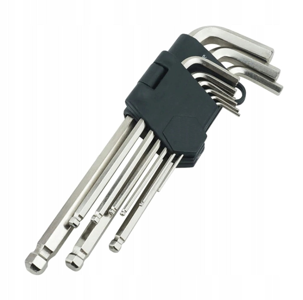 ALLEN WRENCHES WITH SPHERICAL TIPS 1.5-10MM Chrome set of 9 pieces Beast Packaging status original