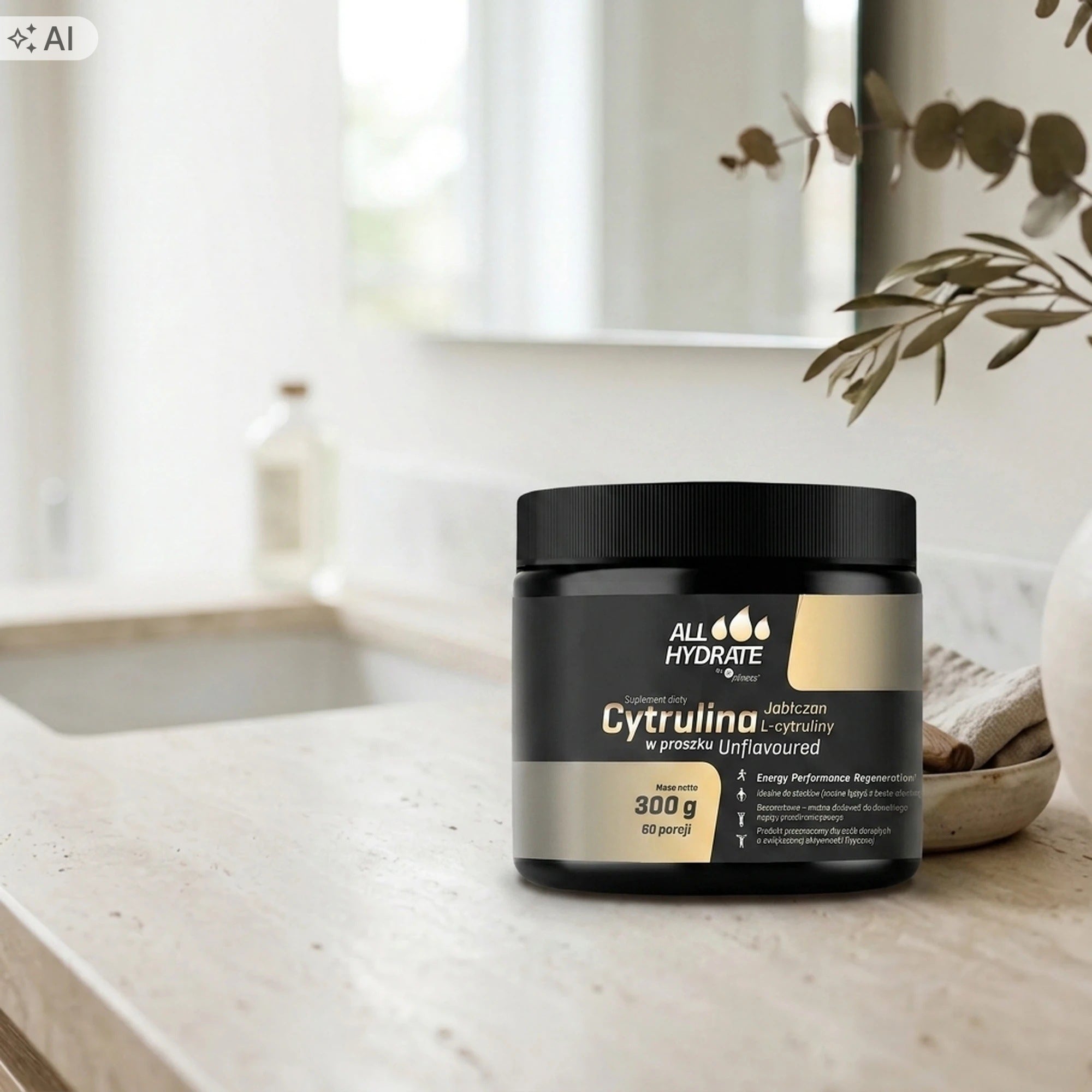 ALLHydrate Citrulline Malate 300g Powder Muscle Pump Expiration date at least six months from the date of purchase