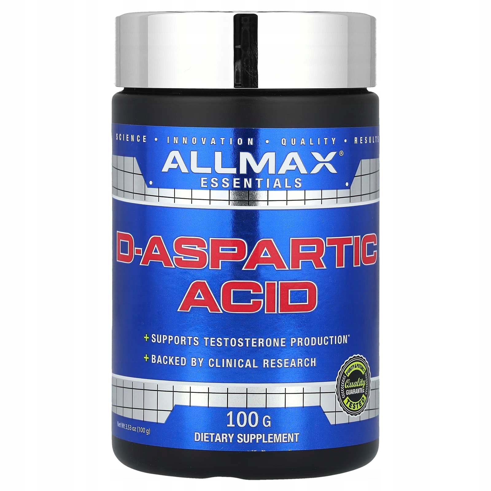 ALLMAX, D-Aspartic Acid, 100 g