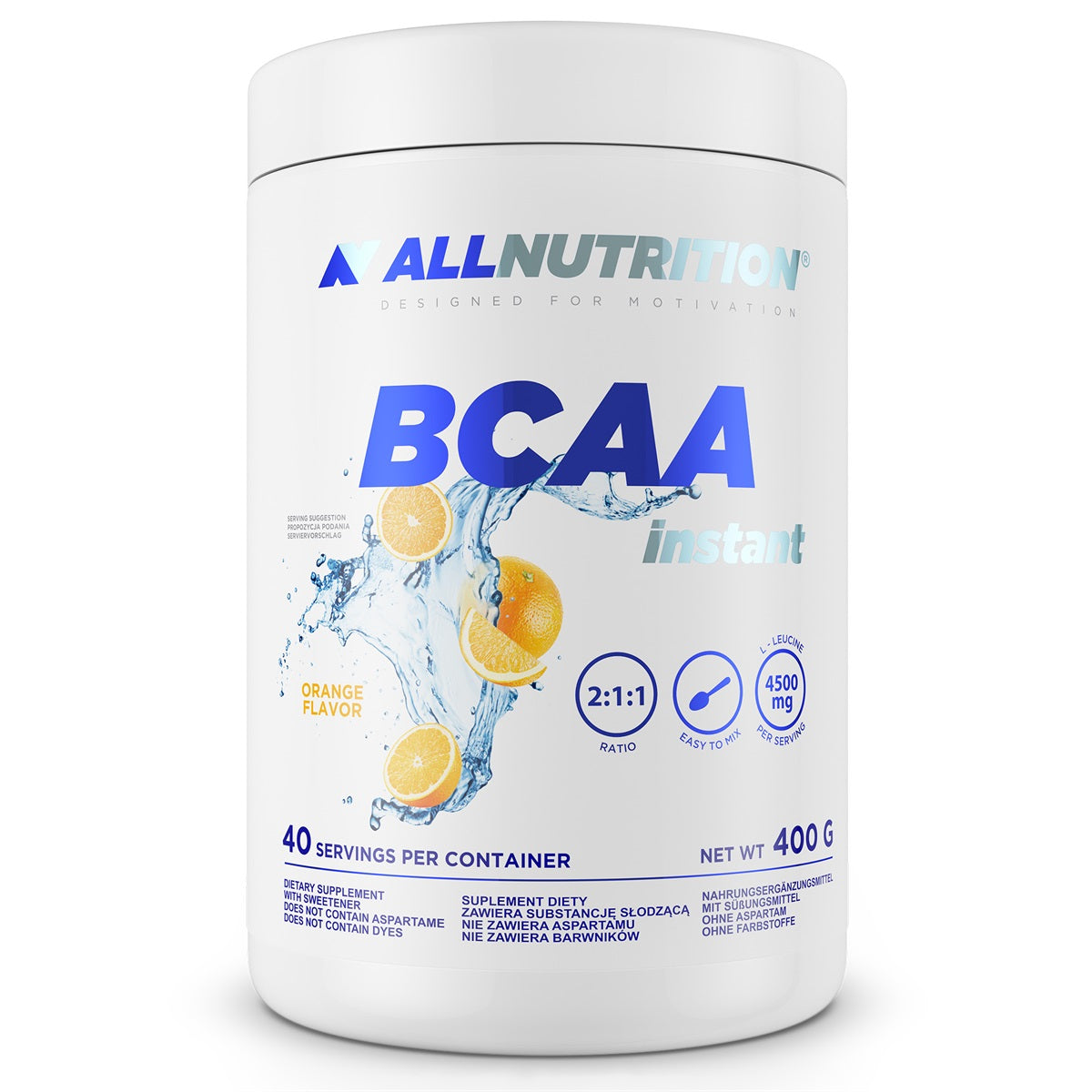 ALLNUTRITION BCAA INSTANT 400G ORANGE AMINO ACIDS REGENERATION ENERGY