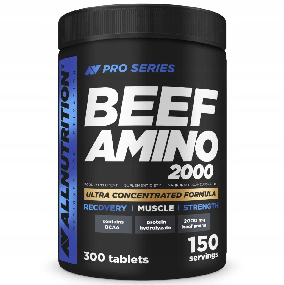ALLNUTRITION BEEF AMINO BCAA AMINO ACIDS FROM BEEF 300 TABLETS SPORT STRENGTH