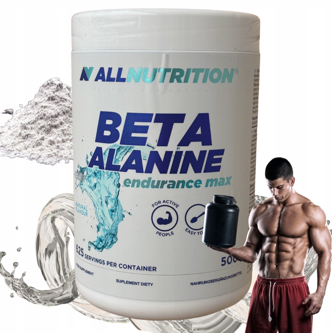 ALLNUTRITION Beta Alanine 500g Endurance Max 3600mg strength 125 servings