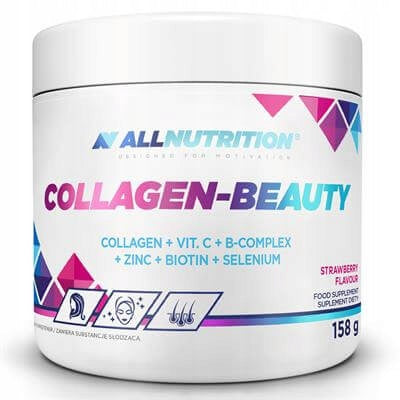ALLNUTRITION COLLAGEN-BEAUTY 158g STRAWBERRY VITAMINS MINERALS COLLAGEN SKIN