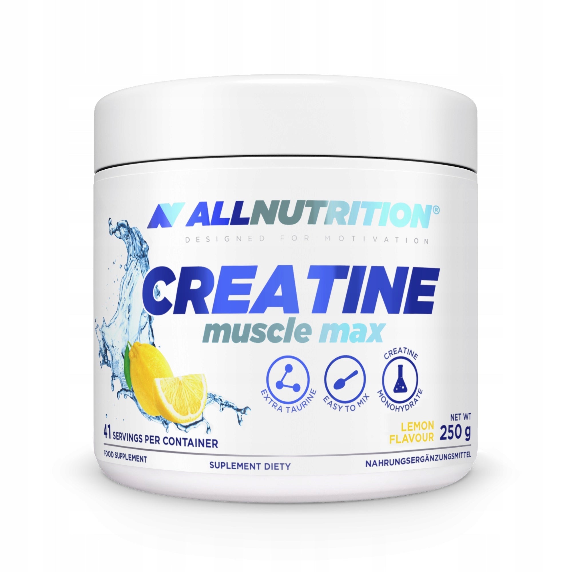 ALLNUTRITION CREATINE MUSCLE MAX 250g LEMON CREATINE MONOHYDRATE CREATINE