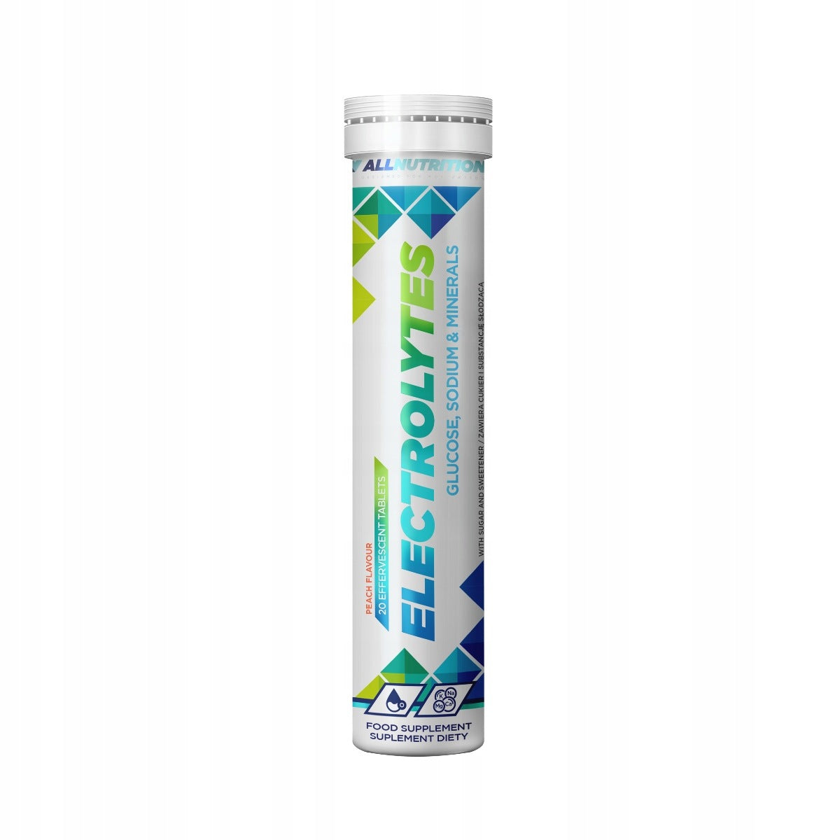 ALLNUTRITION ELECTROLYTES 20 TAB PEACH ENERGY MUSCLES HYDRATION