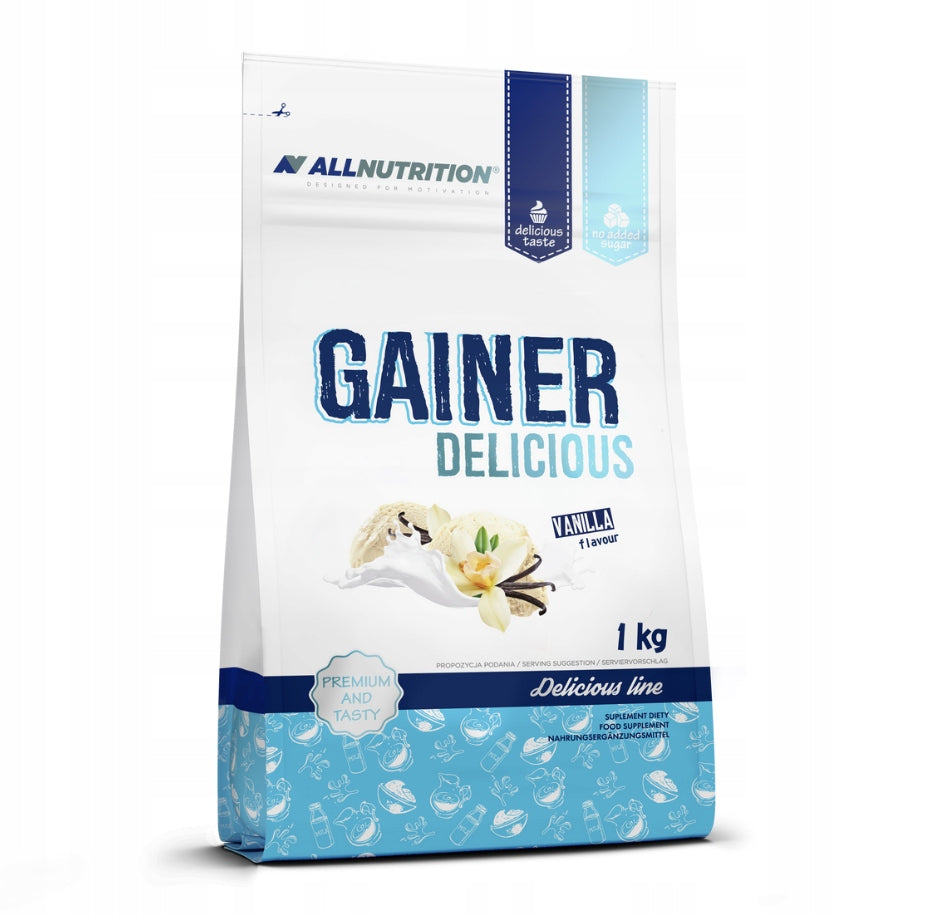 ALLNUTRITION GAINER DELICIOUS 1000g MASS PROTEIN CARBOHYDRATES MUSCLES ENERGY