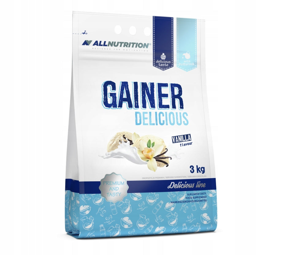 ALLNUTRITION GAINER DELICIOUS 3000g MASS PROTEIN CARBOHYDRATES MUSCLES ENERGY