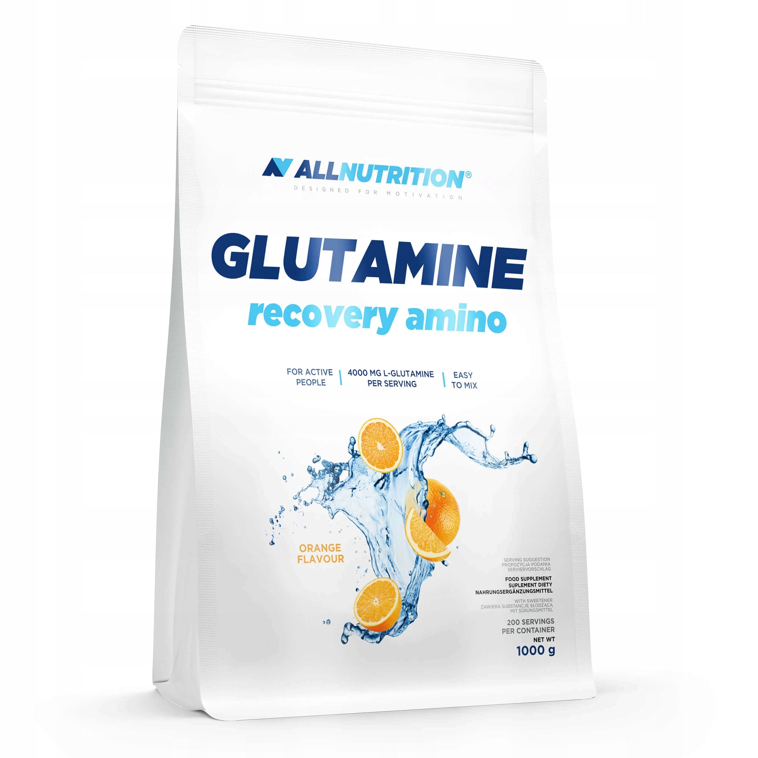 ALLNUTRITION GLUTAMINE RECOVERY AMINO 1000g ORANGE AMINO ACIDS GLUTAMINE