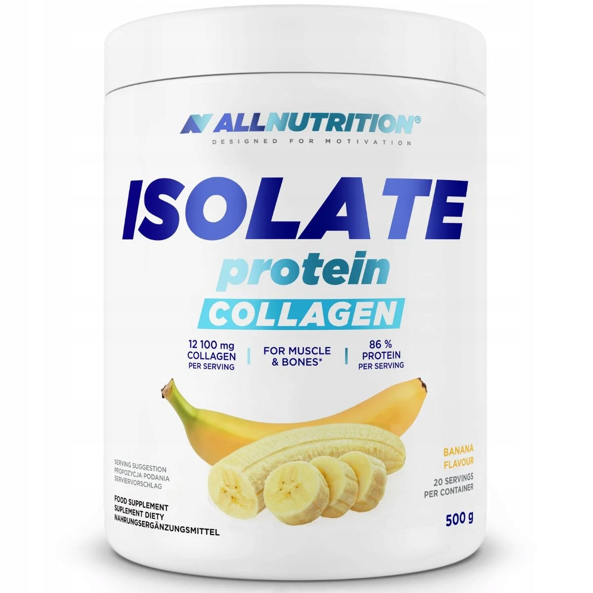 ALLNUTRITION ISOLATE PROTEIN COLLAGEN 12100mg COLLAGEN PROTEIN 500g BANANA