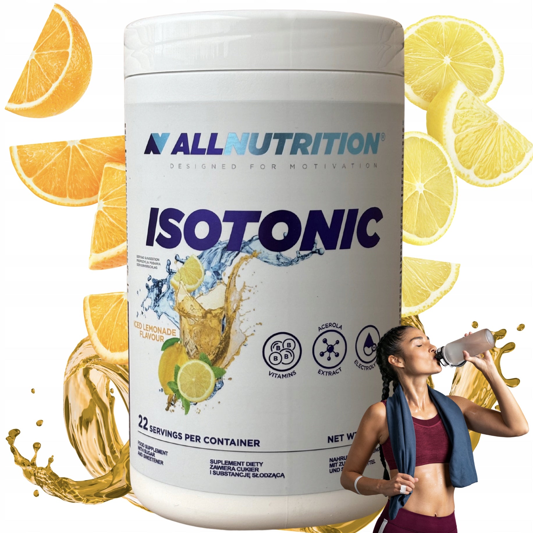 ALLNUTRITION Isotonic 700g lemonade electrolytes vitamins hydration
