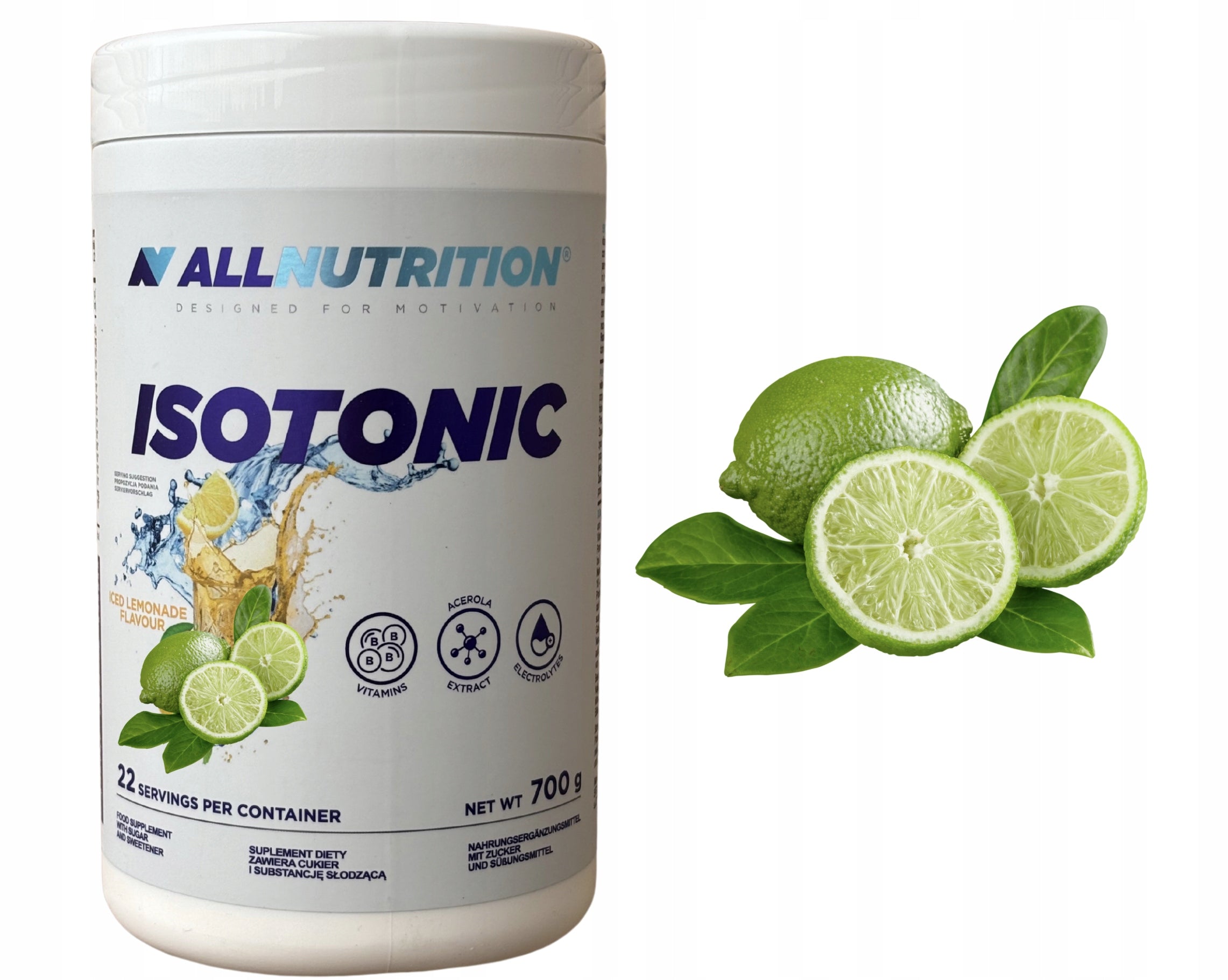 ALLNUTRITION Isotonic 700g lime electrolytes vitamin hydration Expiration date at least 3 months from the date of purchase