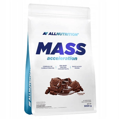 ALLNUTRITION MASS ACCELERATION 3000g GAINER MASS PROTEIN CARBOHYDRATES ENERGY