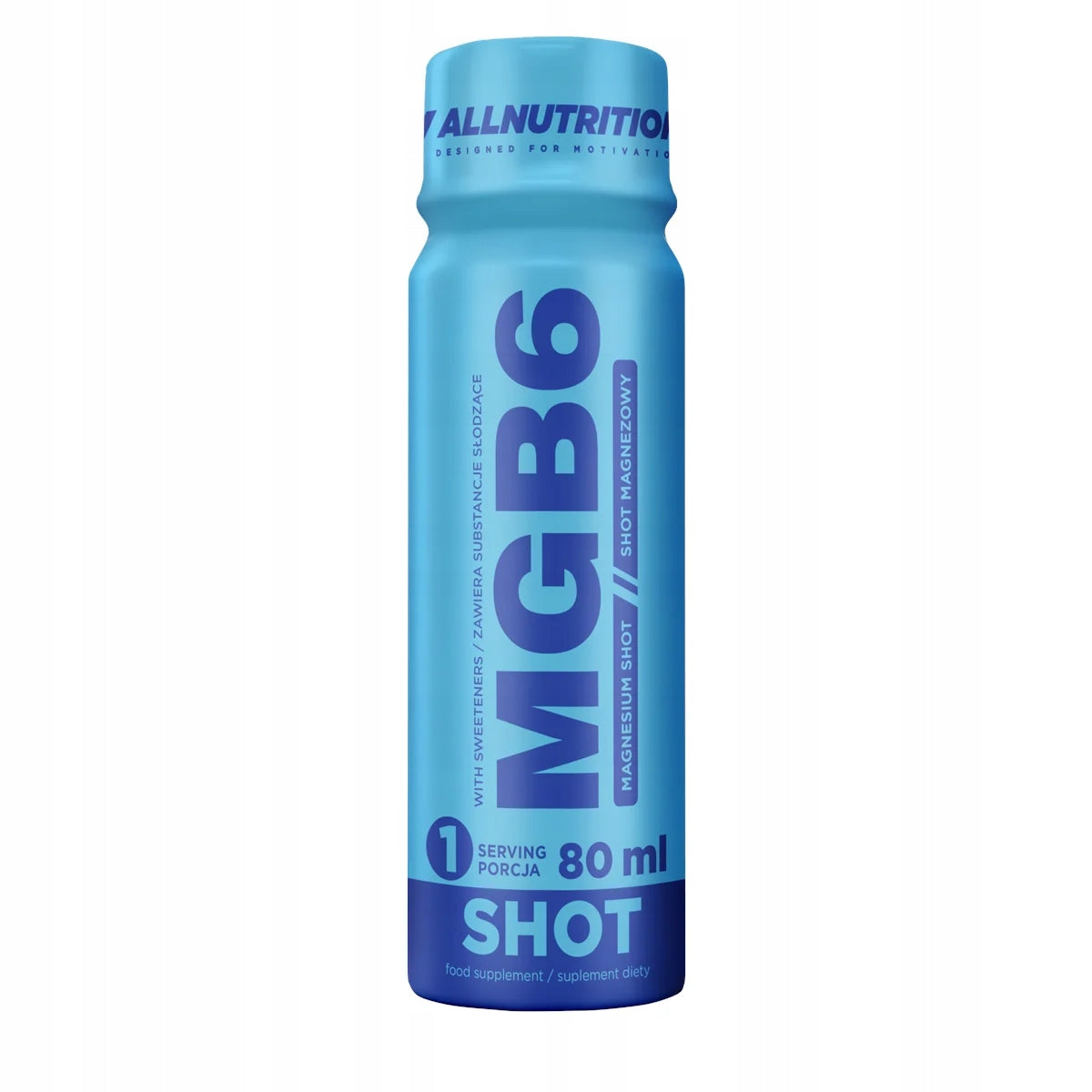 ALLNUTRITION MGB6 SHOCK SHOT 80ML MAGNESIUM VITAMIN B6 MUSCLES NERVOUS SYSTEM