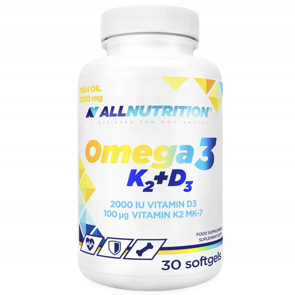 ALLNUTRITION OMEGA 3 K2 D3 30CAP RESISTANCE MUSCLES TEETH BONES NERVES HEART