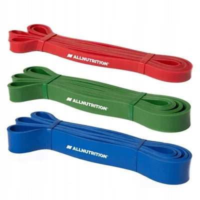 ALLNUTRITION POWER BAND SET OF 3 RUBBERS FOR RESISTANCE RUBBER EXERCISES STRONG