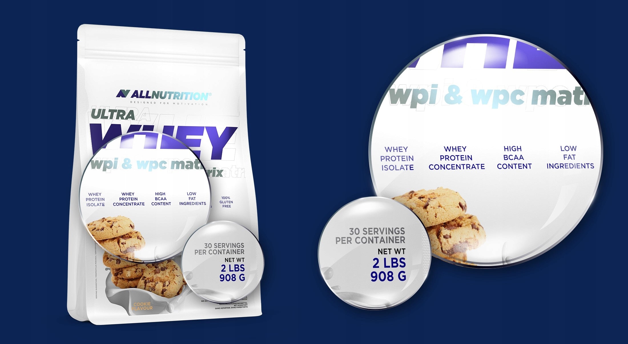 ALLNUTRITION ULTRA WHEY 908G PROTEIN WPC WPI MUSCLES TRAINING MASS EAN (GTIN) 5902837701141
